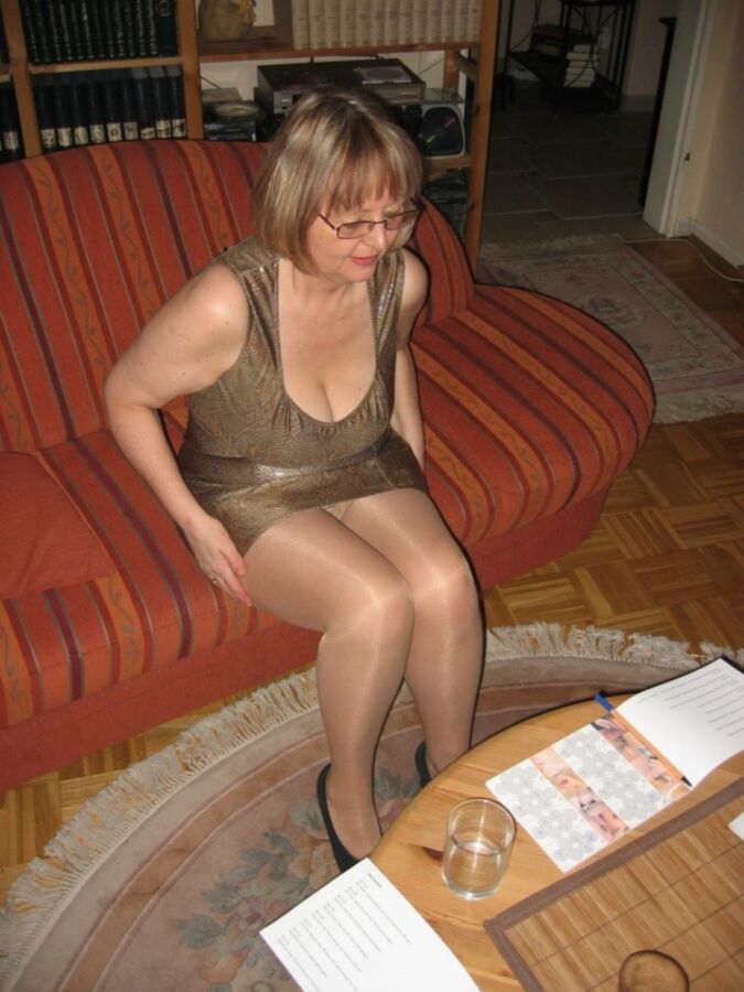 Free porn pics of Grateful Old Cunt in Pantyhose 2 of 11 pics