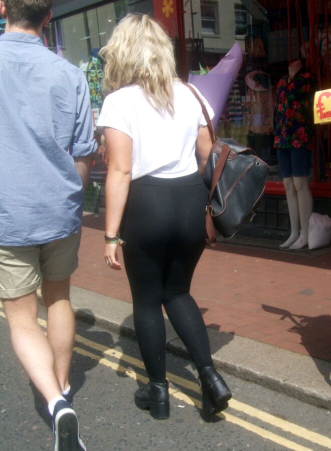 Free porn pics of Candid 32 - Juicy Butt in Tight Leggings 5 of 27 pics