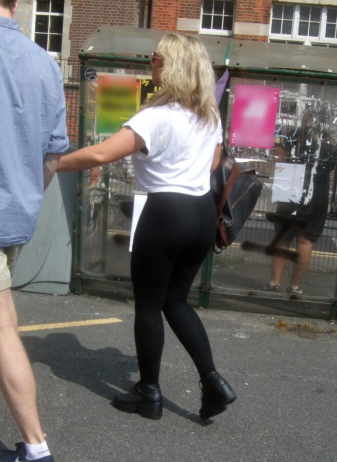 Free porn pics of Candid 32 - Juicy Butt in Tight Leggings 9 of 27 pics