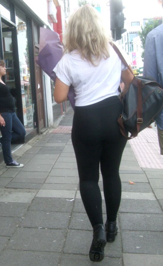 Free porn pics of Candid 32 - Juicy Butt in Tight Leggings 23 of 27 pics
