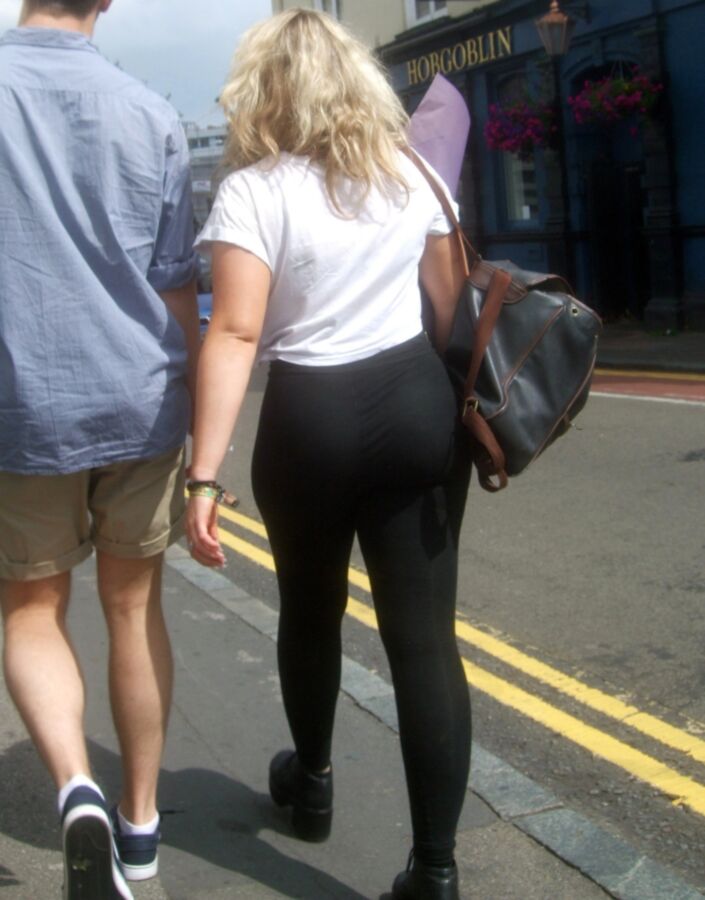 Free porn pics of Candid 32 - Juicy Butt in Tight Leggings 10 of 27 pics