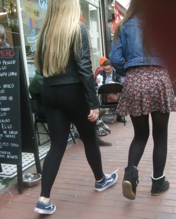 Free porn pics of Candid Teens 34 - Chunky Girl in Leggings & Pantyhose 10 of 35 pics