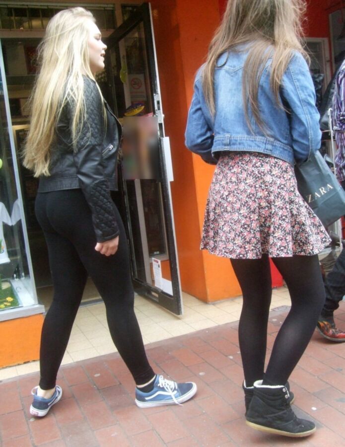 Free porn pics of Candid Teens 34 - Chunky Girl in Leggings & Pantyhose 2 of 35 pics