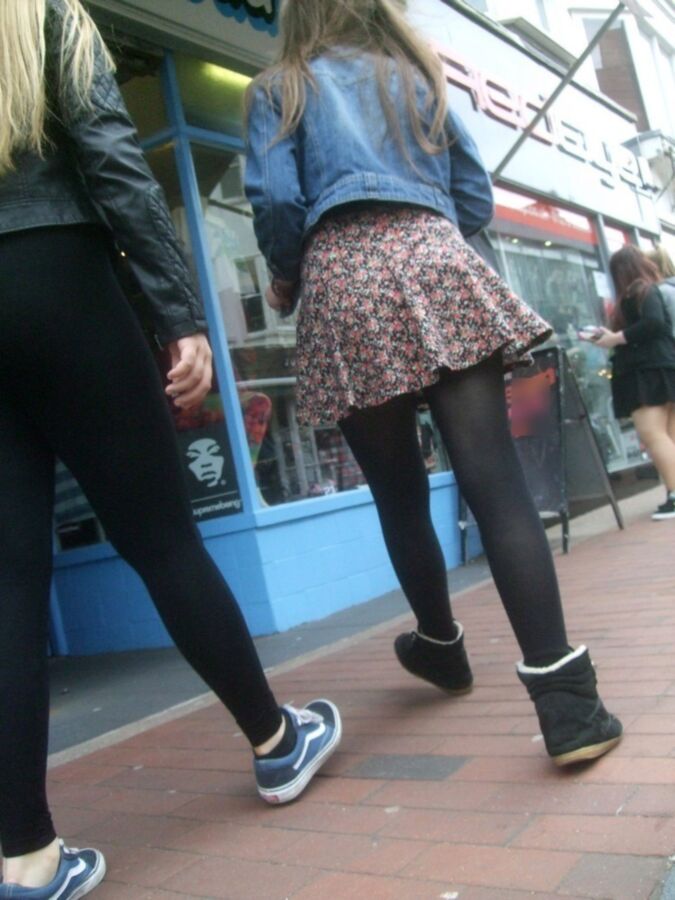 Free porn pics of Candid Teens 34 - Chunky Girl in Leggings & Pantyhose 14 of 35 pics