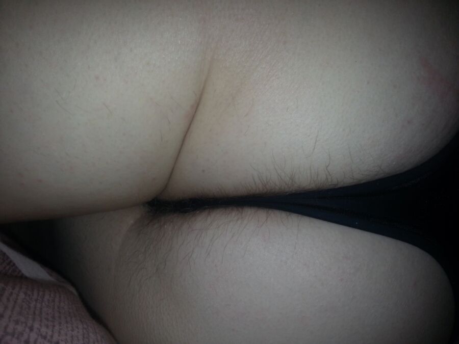 Free porn pics of My wife's hairy ass. Taken when she was asleep  2 of 2 pics