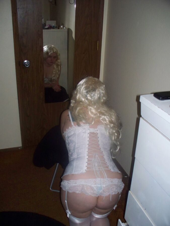 Free porn pics of Cheating Crystal Exposed in White Corset 2 of 11 pics