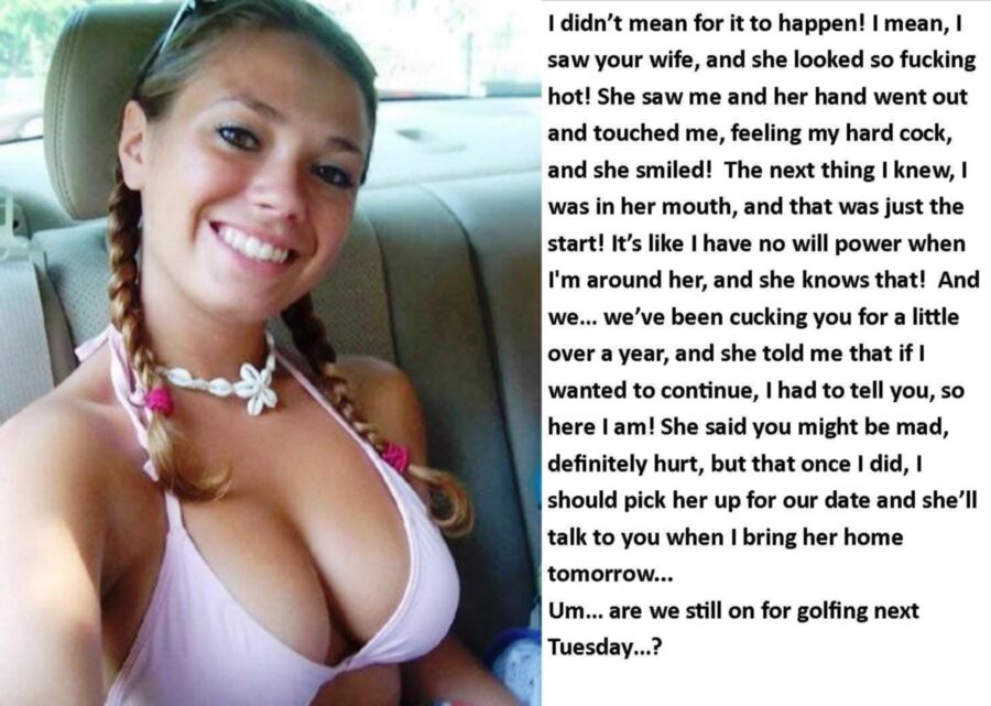 Free porn pics of Cuckold Captions 272: More Cuckold Fun, For Wife, That Is... 3 of 20 pics