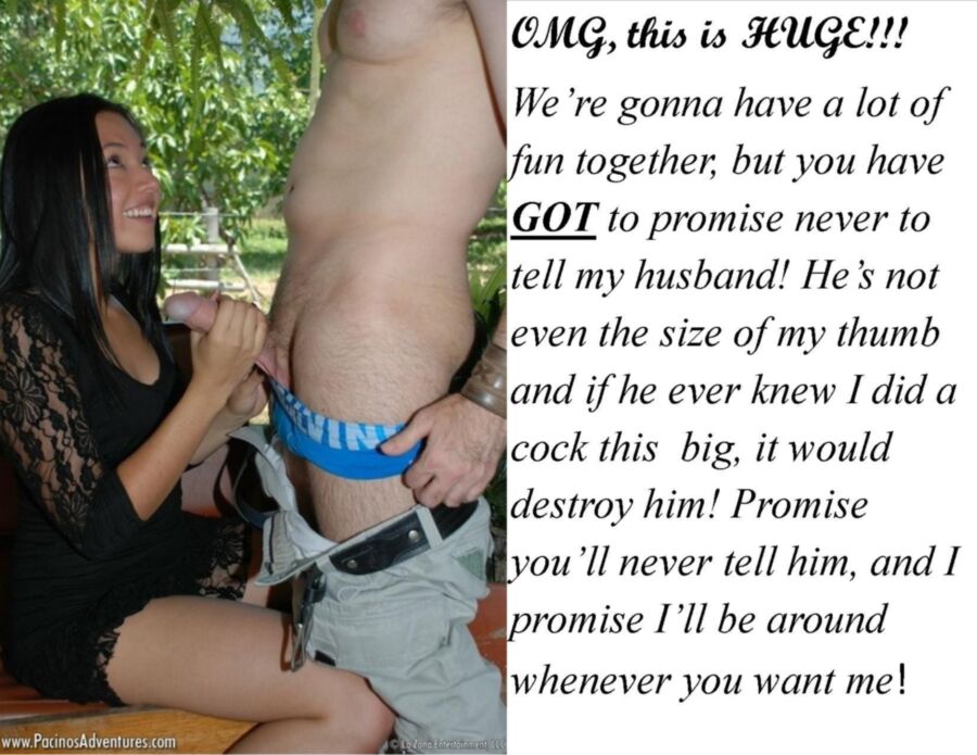 Free porn pics of Cuckold Captions 272: More Cuckold Fun, For Wife, That Is... 12 of 20 pics