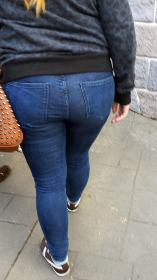 Free porn pics of Jeans Ass Candid 17 of 18 pics