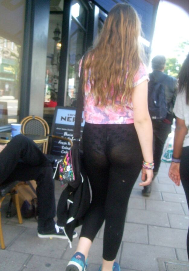 Free porn pics of Candid Teen 38 - See Through Leggings 1 of 24 pics