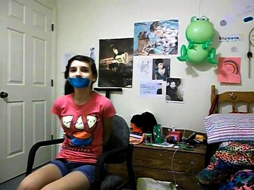Free porn pics of Birthday girl tied up and gagged vid screens 8 of 48 pics