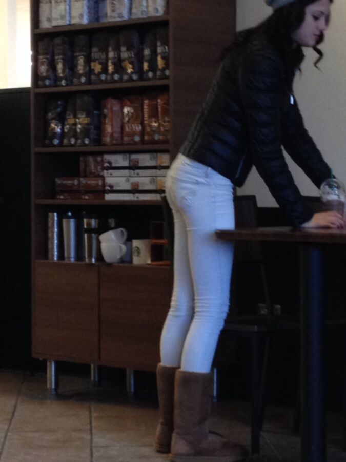 Free porn pics of Candid NN pics of teen in a coffee shop 15 of 30 pics