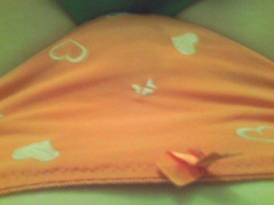 Free porn pics of ..and her new orange knickers... 5 of 7 pics