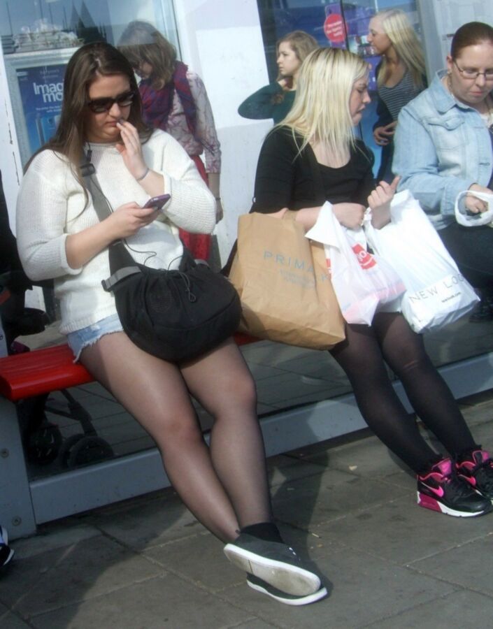Free porn pics of Candid Teens/Older 44 - Pantyhose, Leggings, Tight Shorts 20 of 64 pics