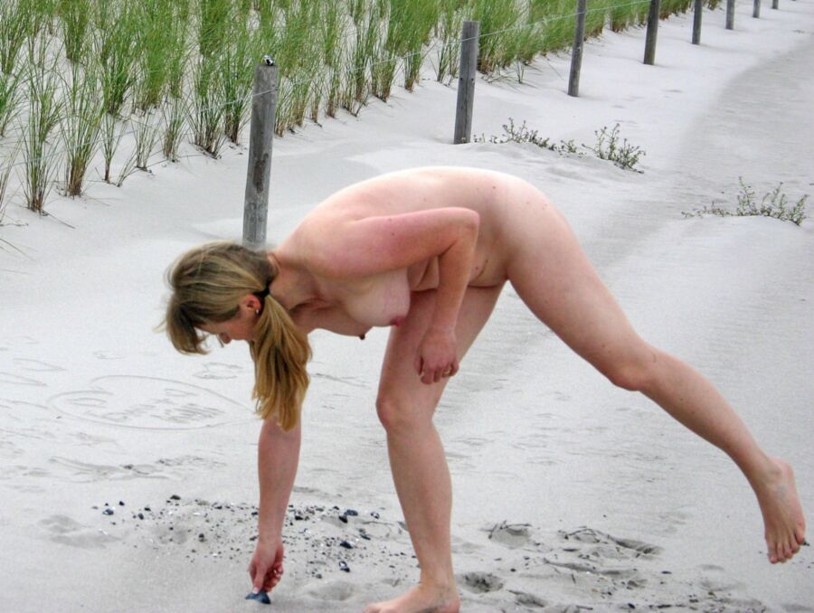 Free porn pics of Blonde Grman Wife Eva on the Beach 4 of 64 pics