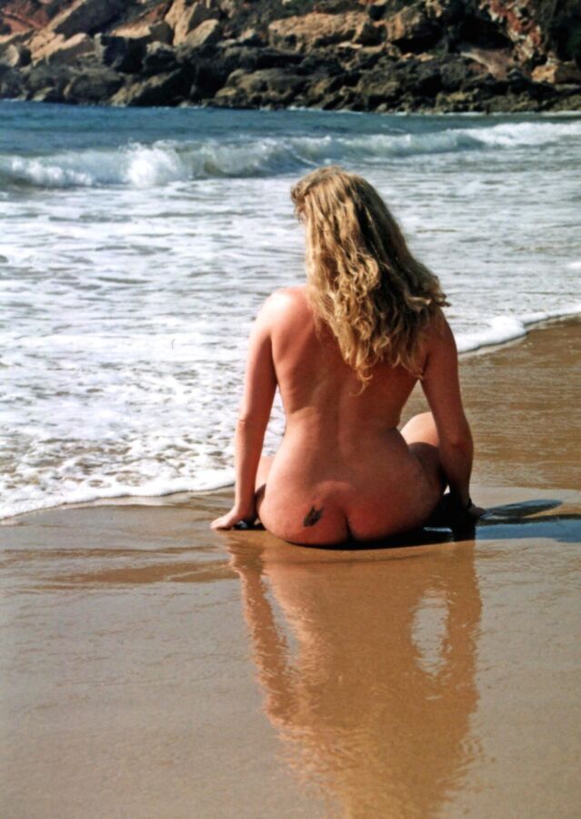 Free porn pics of Blonde German Wife Eva in the sea 11 of 13 pics