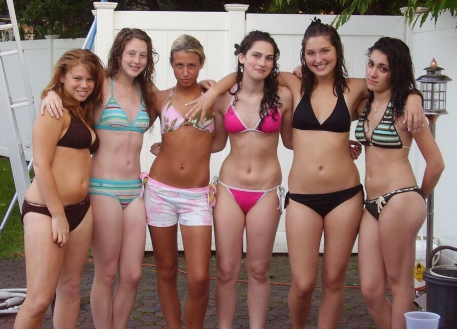 Free porn pics of Groups of Real and Hot Teens wearing Bikinis 10 of 24 pics