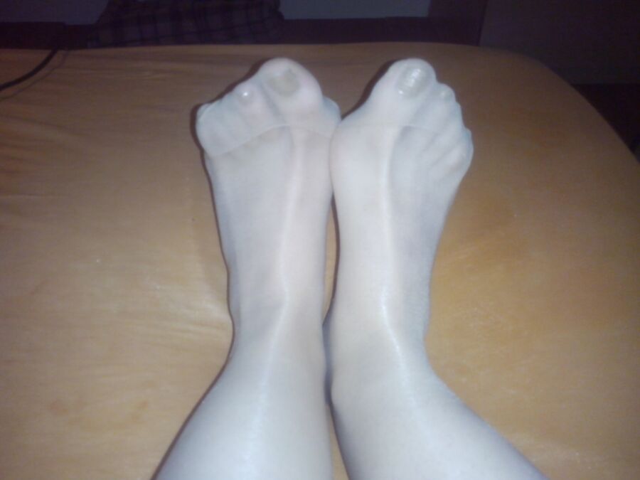 Free porn pics of My feet at work :) 4 of 6 pics