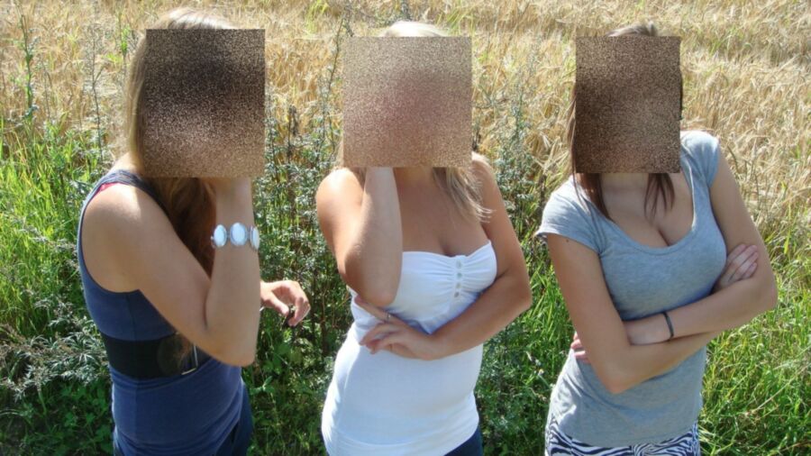 Free porn pics of My GF (white shirt) with friends 3 of 5 pics