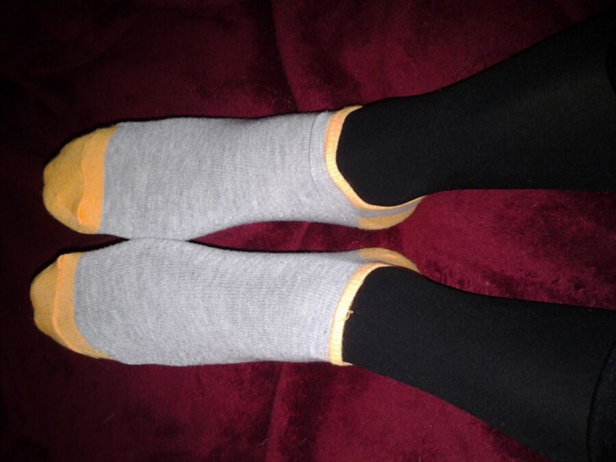 Free porn pics of Selection of my girly socks 8 of 22 pics