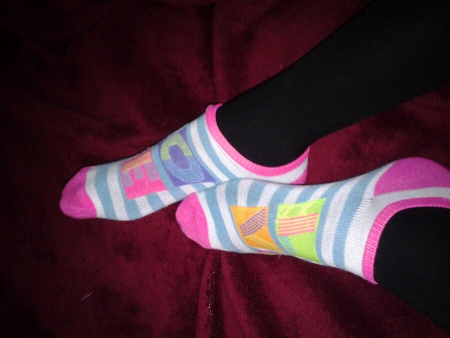 Free porn pics of Selection of my girly socks 22 of 22 pics