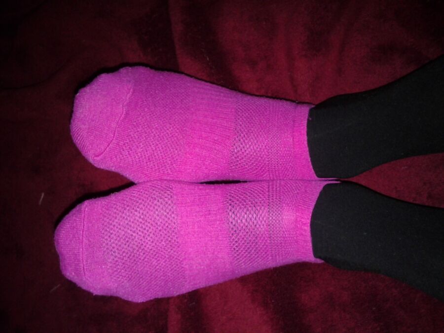 Free porn pics of Selection of my girly socks 14 of 22 pics