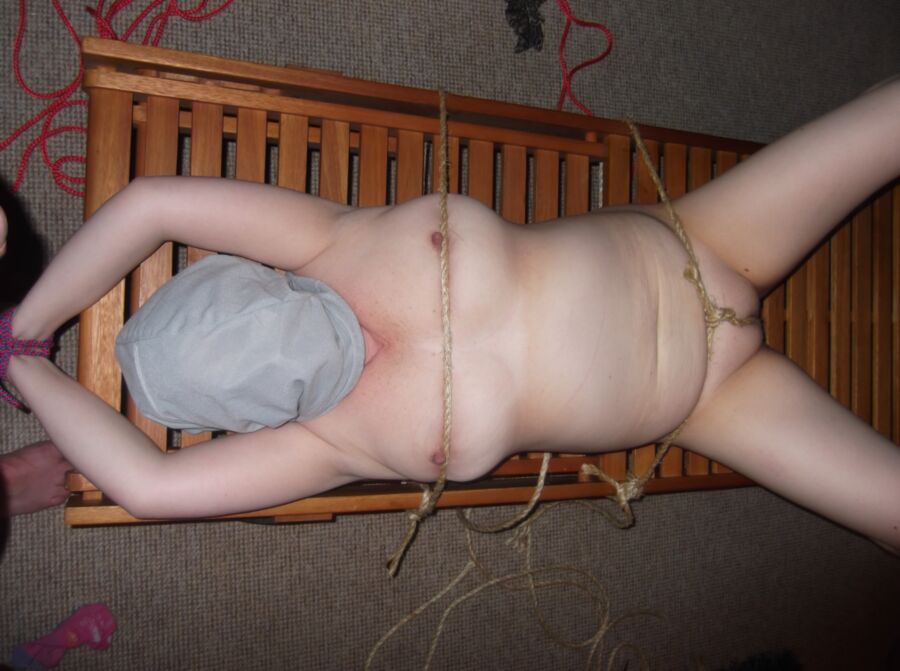 Free porn pics of Rough rope pussy torture 4 of 6 pics