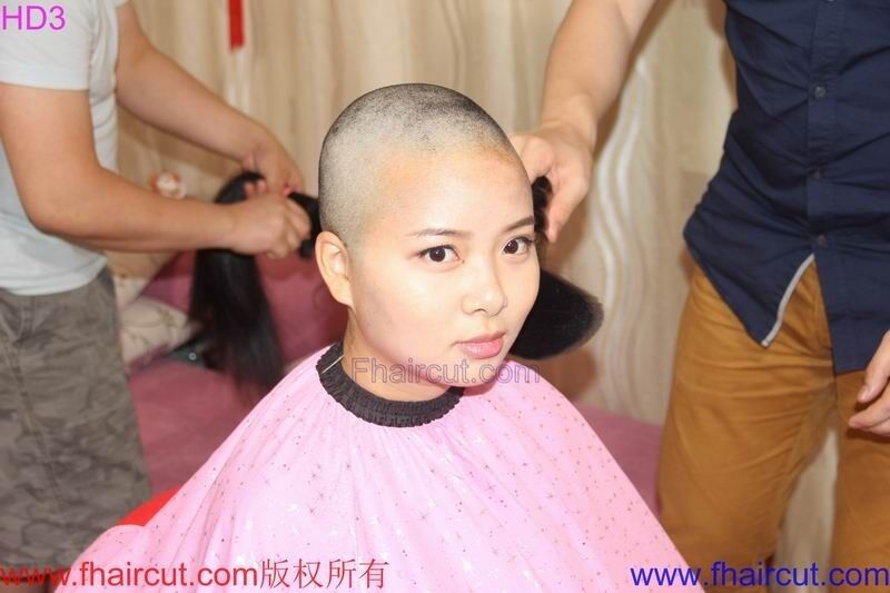 Free porn pics of Chinese girls get their heads shaved 16 of 54 pics