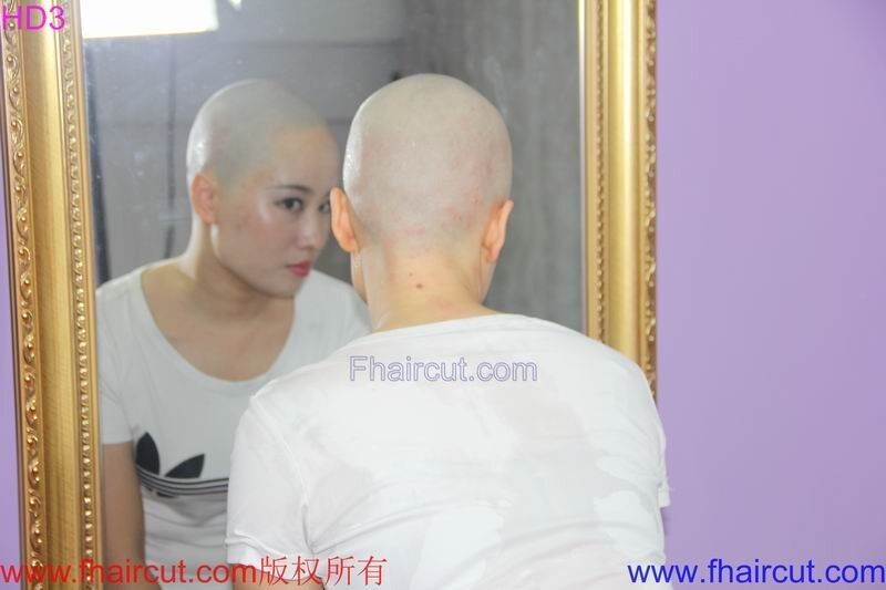 Free porn pics of Chinese girls get their heads shaved 13 of 54 pics