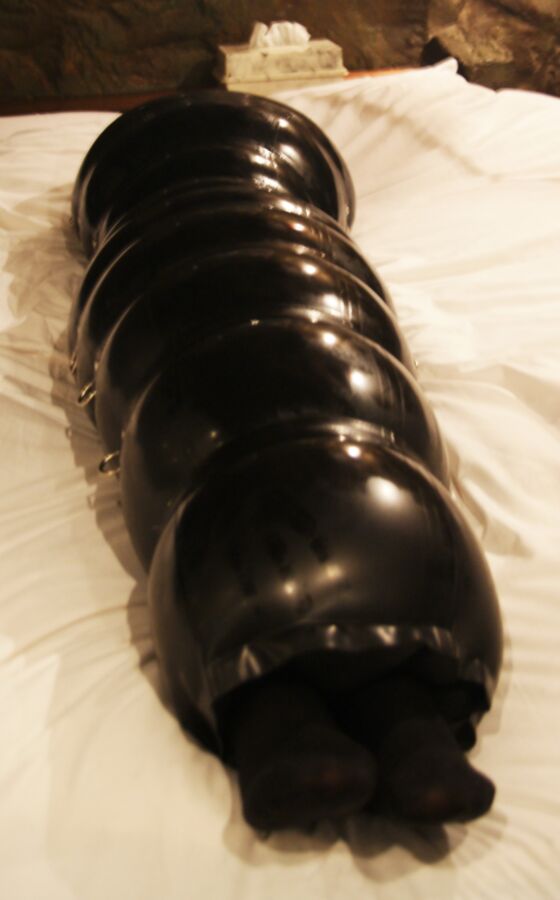 Free porn pics of Inflatable rubber cocoon 18 of 28 pics