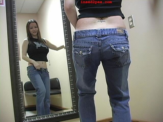 Free porn pics of Megan pees her tight jeans  4 of 11 pics
