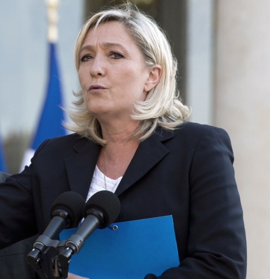 Free porn pics of Love masturbating to conservative goddess Marine Le Pen 10 of 49 pics