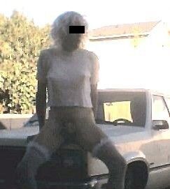 Free porn pics of Crossdresser fucks sex doll, strips in parking lot 22 of 28 pics