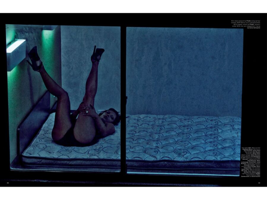 Free porn pics of Kim Kardashian naked for Love magazine 7 of 15 pics