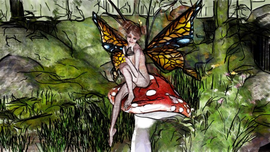 Free porn pics of Fairy Art Drawing style 1 of 2 pics