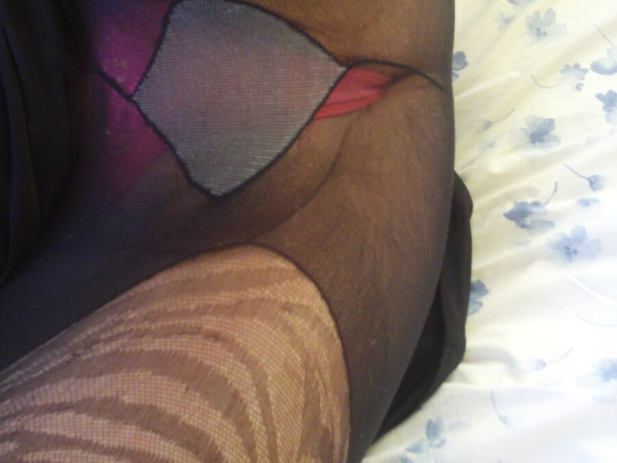 Free porn pics of Black Striped Pantyhose. 17 of 24 pics