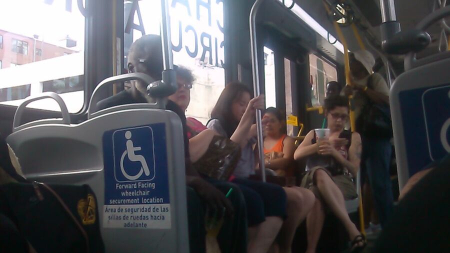 Free porn pics of candid legs, toes, feet, on public bus 6 of 15 pics