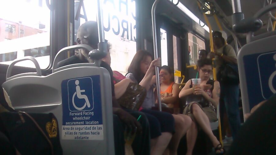 Free porn pics of candid legs, toes, feet, on public bus 8 of 15 pics