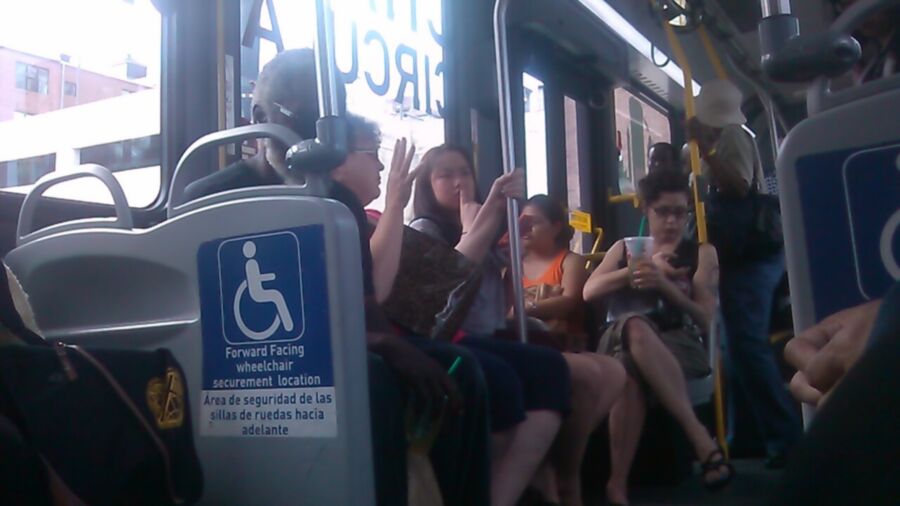 Free porn pics of candid legs, toes, feet, on public bus 1 of 15 pics