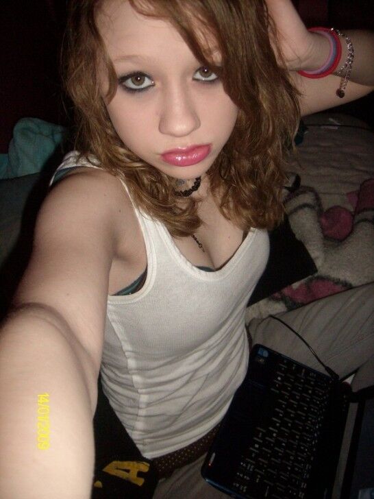 Free porn pics of Dylan: Emo Bra and Panty Teen Posing for the Camera 12 of 24 pics
