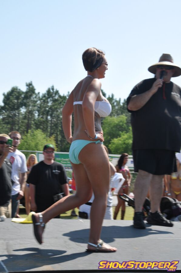 Free porn pics of Spring Fling Bikini Contest Geeky Knockers 21 of 22 pics