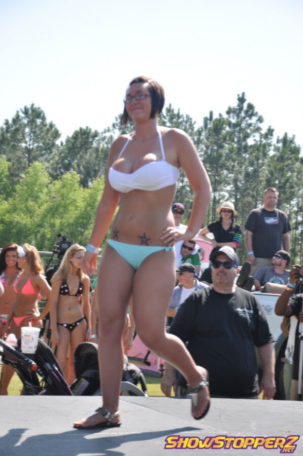 Free porn pics of Spring Fling Bikini Contest Geeky Knockers 15 of 22 pics