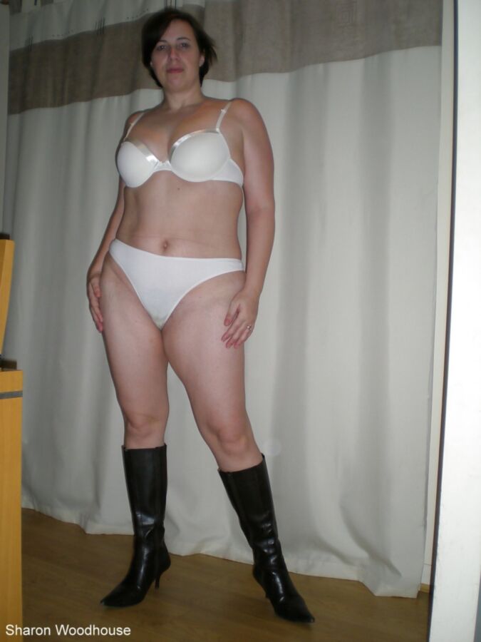 Free porn pics of Sharon Woodhouse in her underwear  2 of 12 pics