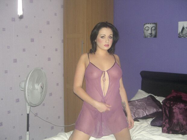 Free porn pics of Sultry UK brunette and her sister posing in sexy lingerie 19 of 51 pics