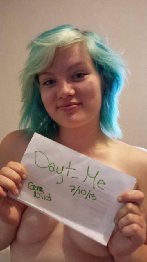 Free porn pics of Dayt Me - Blue haired amateur 18 of 52 pics