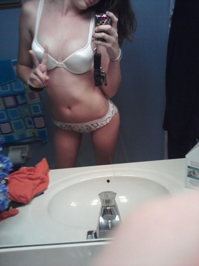 Free porn pics of Teenager Kirsten Flashing Her Bra and Panties 5 of 19 pics