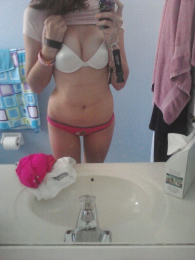 Free porn pics of Teenager Kirsten Flashing Her Bra and Panties 12 of 19 pics