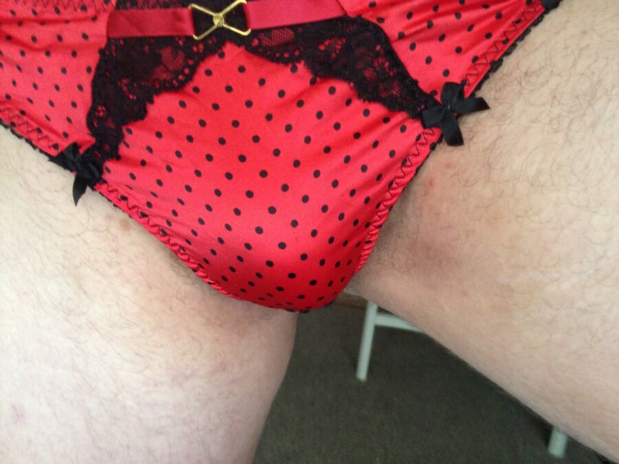 Free porn pics of Shiny leggings and Satin panties 13 of 23 pics