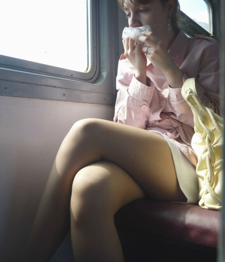 Free porn pics of Pantyhose on the train 6 of 89 pics