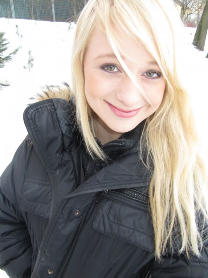 Free porn pics of Blonde in the Snow 9 of 16 pics